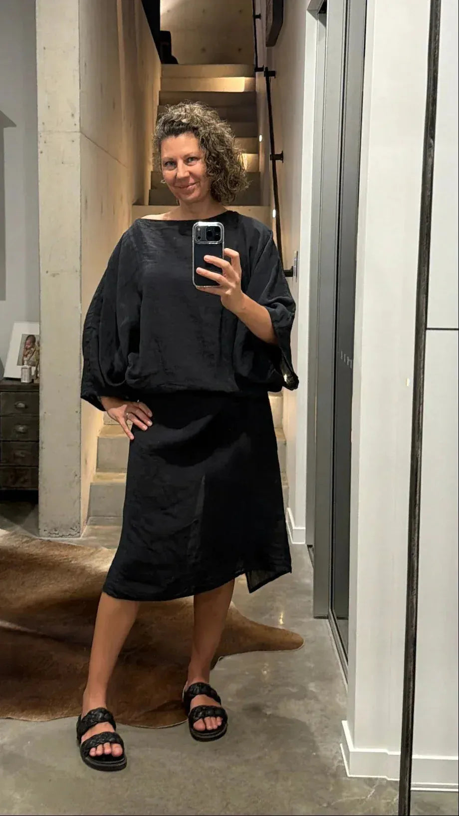 La Bottega di Brunella Linen Dress VESTITO MOSE' - Battista LUXAMORE  