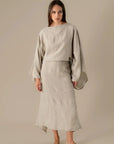 La Bottega di Brunella Linen Dress VESTITO MOSE' - Battista LUXAMORE  