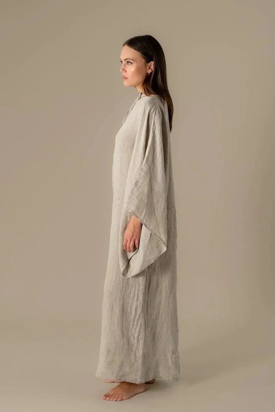 La Bottega di Brunella Linen Dress VESTITO MOSE' - Battista LUXAMORE  
