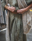 La Bottega di Brunella Linen Dress Vestito Fausta Garzata - Fossil LUXAMORE  