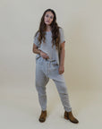Alemais Sustainable Florence-Shirt close up worn by model LUXAMORE