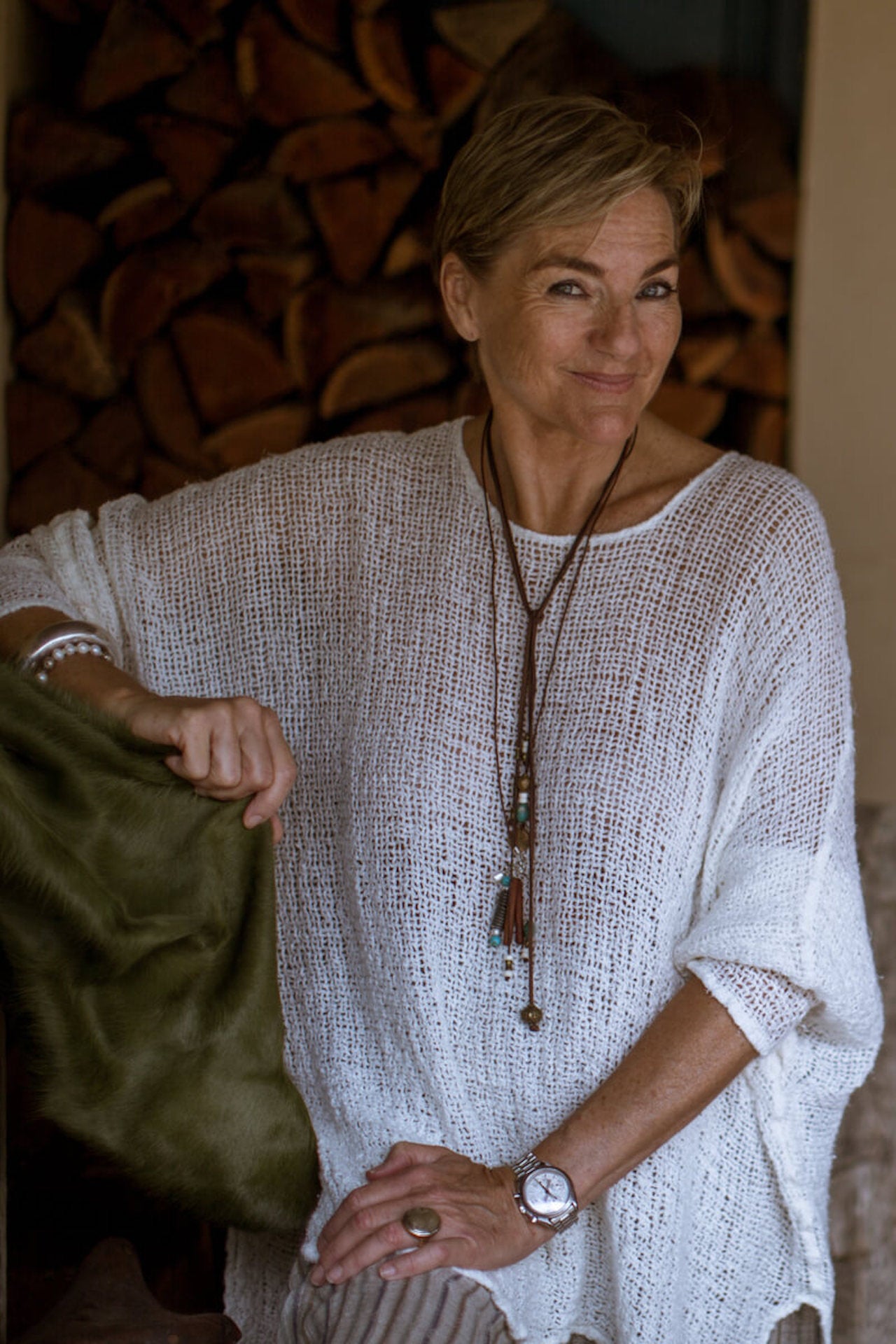 La Bottega di Brunella Top Maglia Bonta - Campagna Latte - LUXAMORE -Tops-La Bottega di Brunella Maglia Bontà – latte handcrafted linen tops made in Italy. Ethically woven with natural fibers. Explore La Bottega di Brunella’s linen tops.