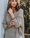 La Bottega di Brunella Top Maglia Bonta - Campagna Naturale - LUXAMORE -Tops-La Bottega di Brunella Maglia Bontà – handcrafted linen tops made in Italy. Ethically woven with natural fibers. Explore La Bottega di Brunella’s linen tops today.