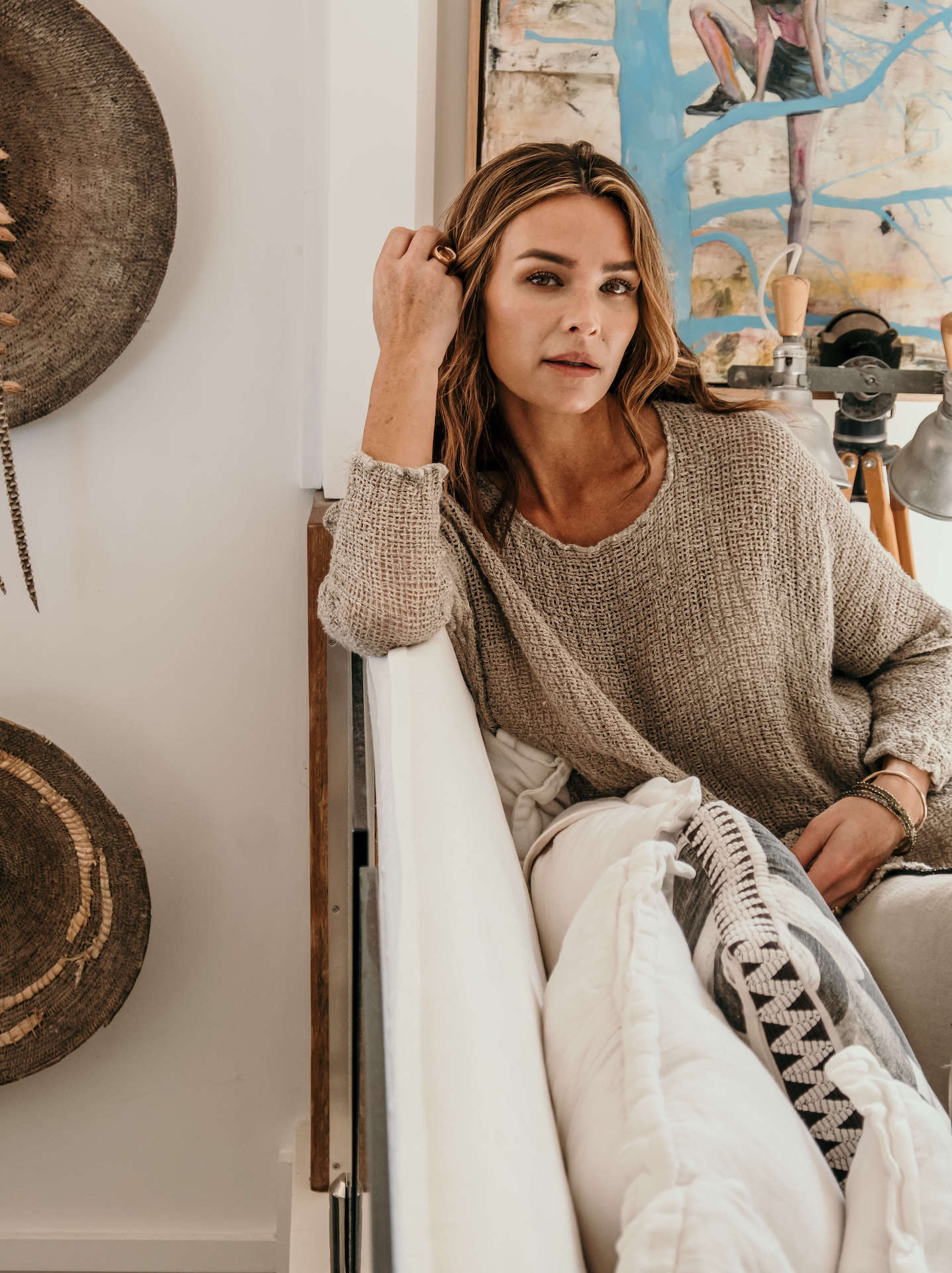 La Bottega di Brunella Top Maglia Bonta - Campagna Naturale - LUXAMORE -Tops-La Bottega di Brunella Maglia Bontà – handcrafted linen tops made in Italy. Ethically woven with natural fibers. Explore La Bottega di Brunella’s linen tops today.