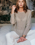 La Bottega di Brunella Top Maglia Bonta - Campagna Naturale - LUXAMORE -Tops-La Bottega di Brunella Maglia Bontà – handcrafted linen tops made in Italy. Ethically woven with natural fibers. Explore La Bottega di Brunella’s linen tops today.