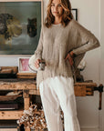 La Bottega di Brunella Top Maglia Bonta - Campagna Naturale - LUXAMORE -Tops-La Bottega di Brunella Maglia Bontà – handcrafted linen tops made in Italy. Ethically woven with natural fibers. Explore La Bottega di Brunella’s linen tops today.
