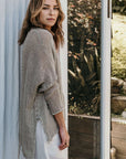 La Bottega di Brunella Top Maglia Bonta - Campagna Naturale - LUXAMORE -Tops-La Bottega di Brunella Maglia Bontà – handcrafted linen tops made in Italy. Ethically woven with natural fibers. Explore La Bottega di Brunella’s linen tops today.