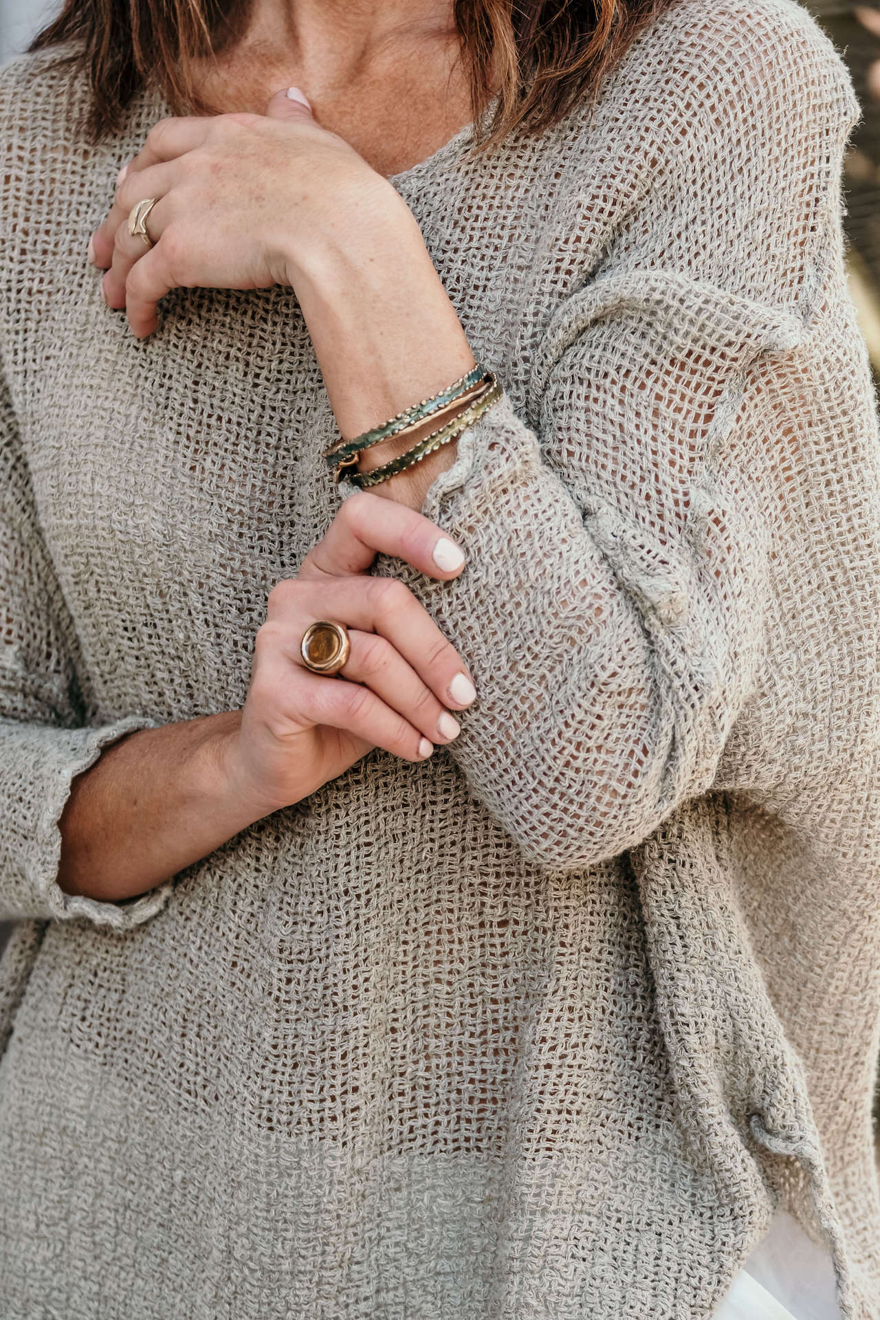 La Bottega di Brunella Top Maglia Bonta - Campagna Naturale - LUXAMORE -Tops-La Bottega di Brunella Maglia Bontà – handcrafted linen tops made in Italy. Ethically woven with natural fibers. Explore La Bottega di Brunella’s linen tops today.