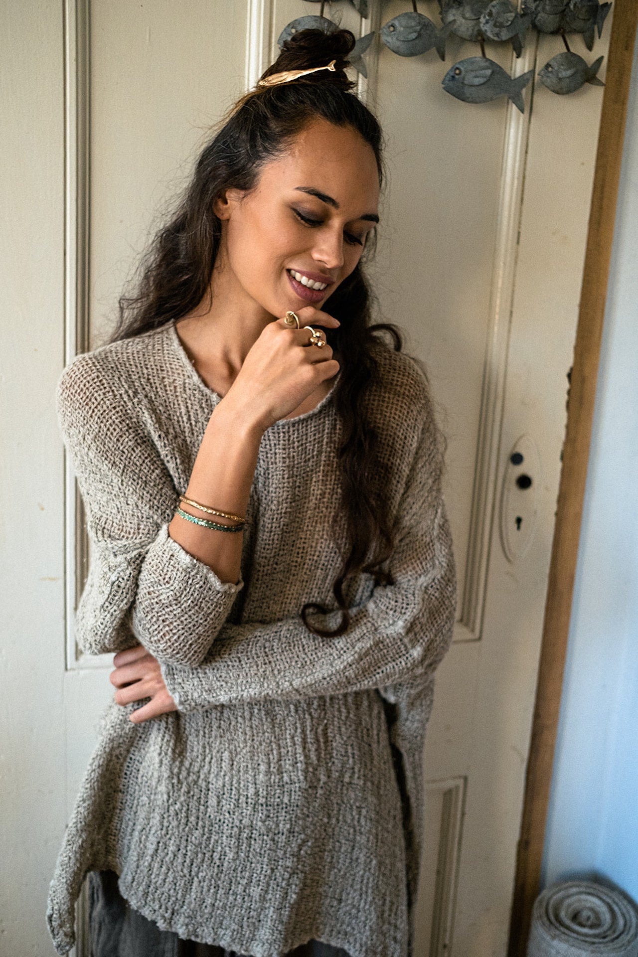 La Bottega di Brunella Top Maglia Bonta - Campagna Naturale - LUXAMORE -Tops-La Bottega di Brunella Maglia Bontà – handcrafted linen tops made in Italy. Ethically woven with natural fibers. Explore La Bottega di Brunella’s linen tops today.