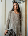 La Bottega di Brunella Top Maglia Bonta - Campagna Naturale - LUXAMORE -Tops-La Bottega di Brunella Maglia Bontà – handcrafted linen tops made in Italy. Ethically woven with natural fibers. Explore La Bottega di Brunella’s linen tops today.