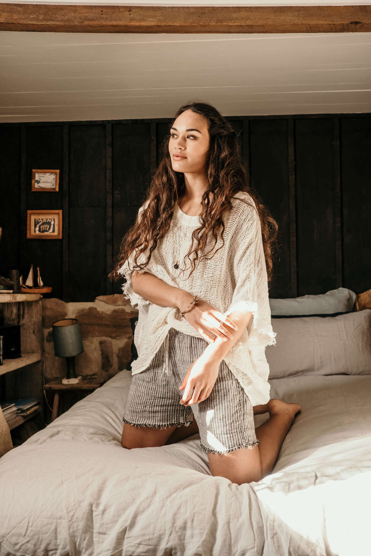 La Bottega di Brunella Top Maglia Corsara - Campagna latte - LUXAMORE -Tops-La Bottega di Brunella Maglia Corsara Latte – handcrafted linen tops made in Italy. Ethically woven with natural fibers. Explore La Bottega di Brunella’s linen tops today.