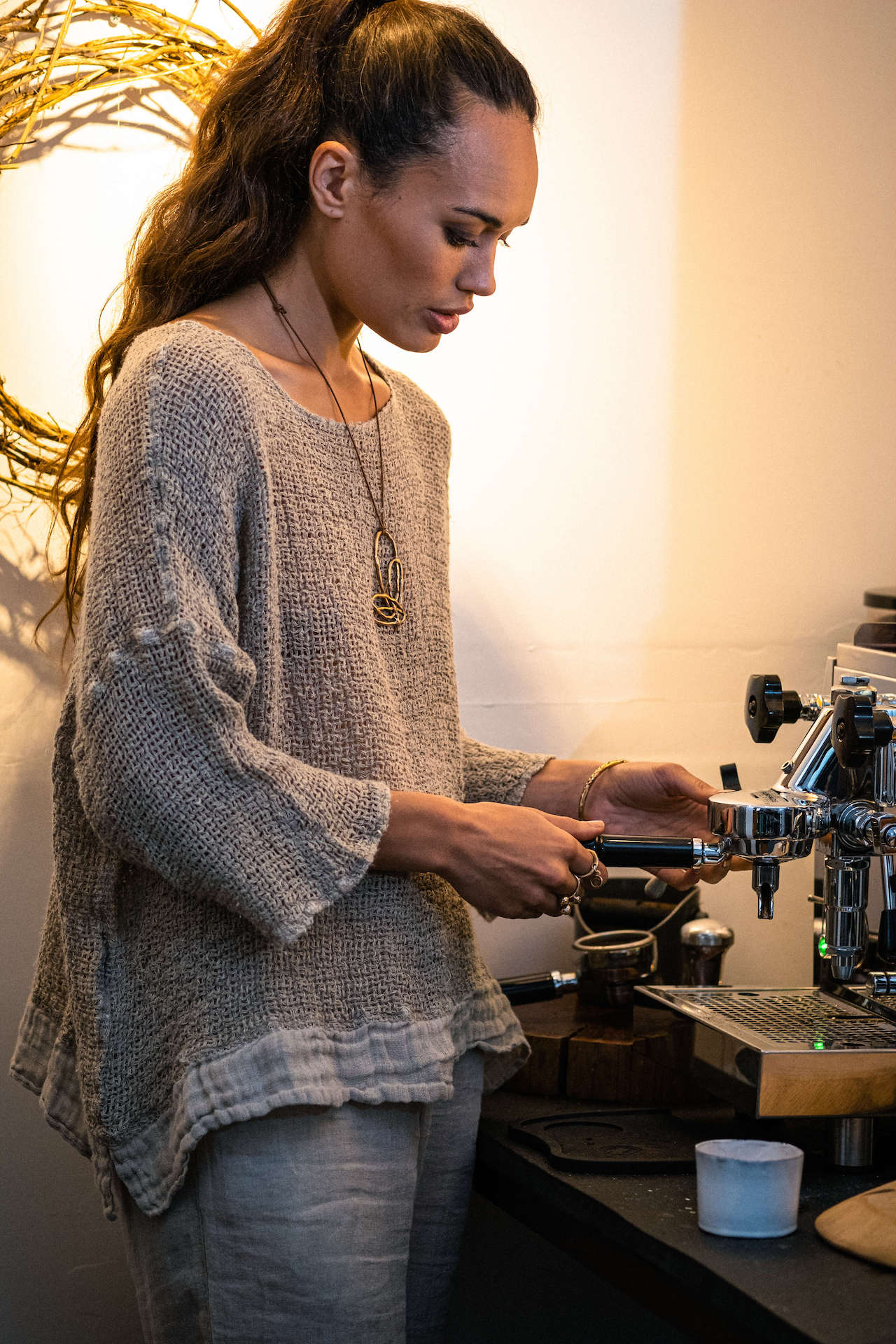 La Bottega di Brunella Top Maglia Europa - Campagna Naturale - LUXAMORE -Tops-La Bottega di Brunella Maglia Europa Naturale - Campagna linen top garments, designed and handcrafted in Italy. Shop La Bottega di Brunella Linen Tops.