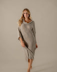 Woman Wearing La Bottega di Brunella VESTITO ICARO - Michelangelo linen dress LUXAMORE 