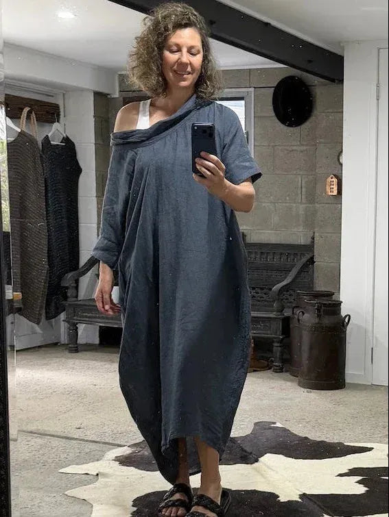 La Bottega di Brunella VESTITO SULTANO - Blue LUXAMORE  