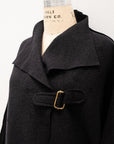 Alemais Sustainable Florence-Shirt close up worn by model LUXAMORE