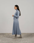 Lemme blend cashmere pleated skirts Caramello