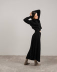 Lemme blend cashmere pleated skirts Caramello