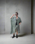Linen Dress Made in Italy – Olive Kaftan - LUXAMORE -Dress-Elegant linen dress made in Italy. This olive kaftan offers breathable comfort, relaxed sophistication, and year-round wearability. Shop LUXAMORE now.