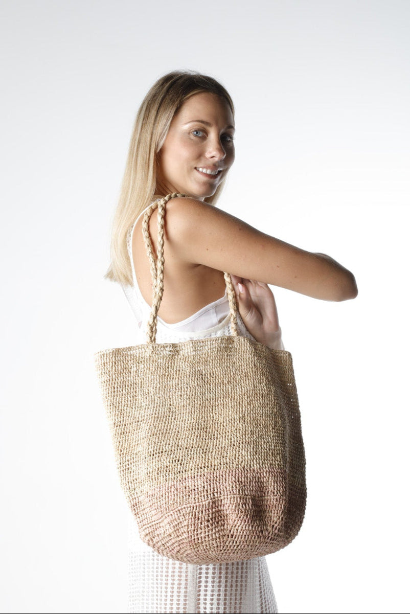 Woman Wearing Made in Mada Bag Alice MM - Bag LUXAMORE