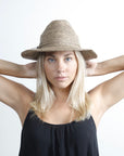 Woman Wearing Made in Mada Hat ELYA - hat LUXAMORE