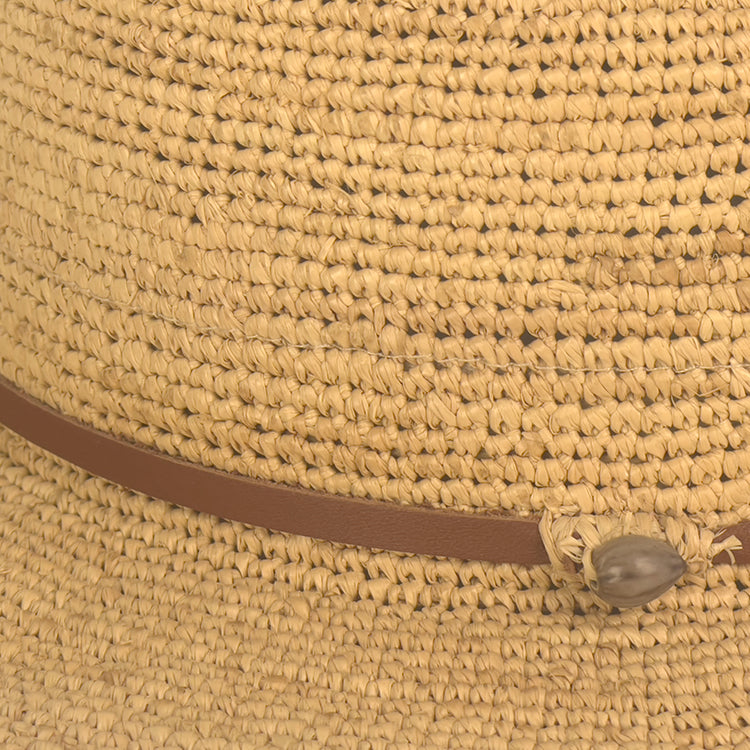 Made in Mada Hat ELYA TAN LEATHER LUXAMORE 