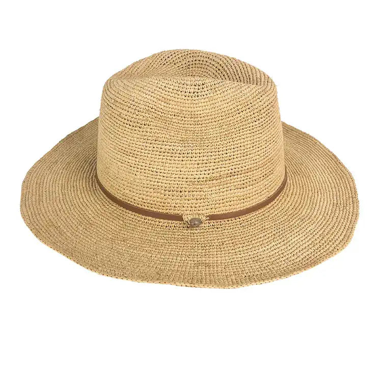 Made in Mada Hat ELYA TAN LEATHER LUXAMORE  