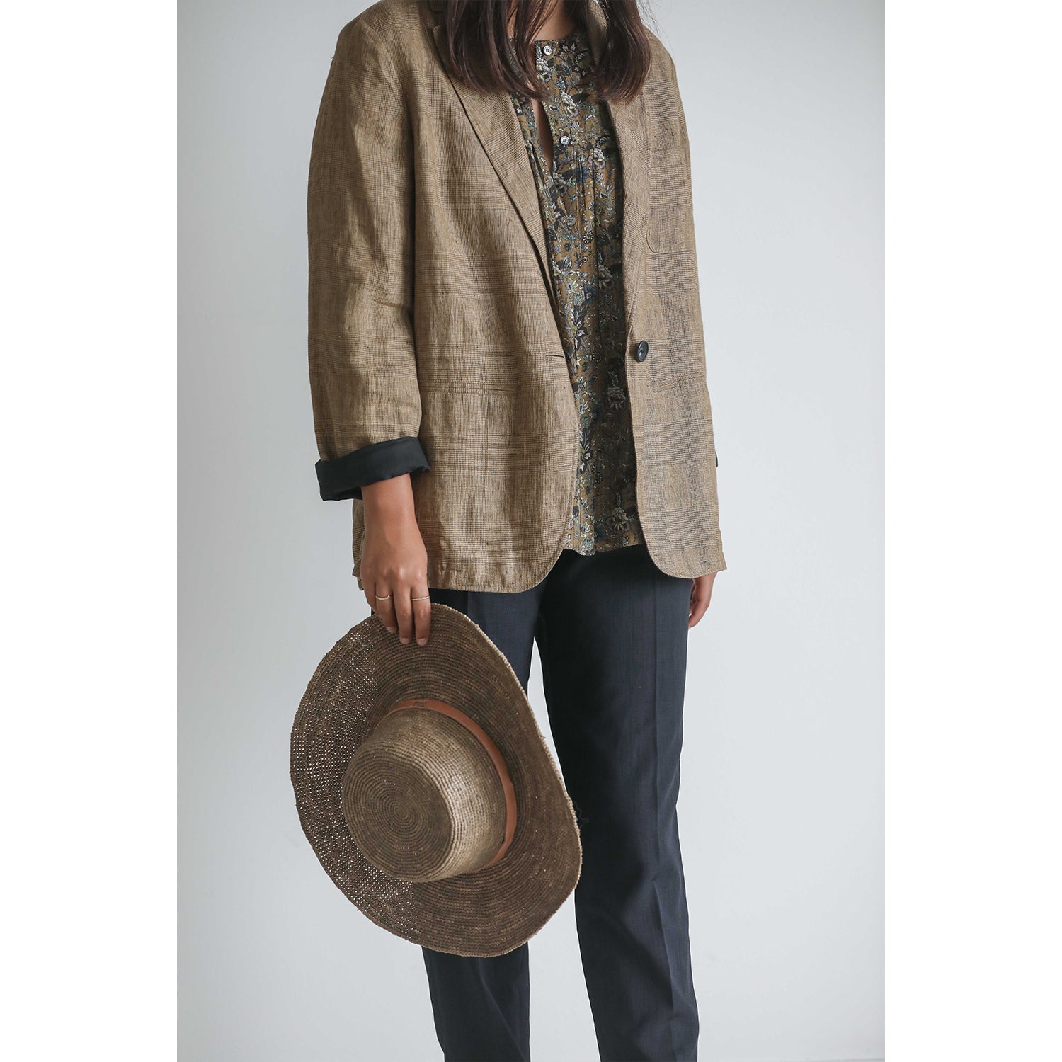 Woman Wearing Made in Mada Hat Gaston - hat LUXAMORE