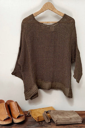 La Bottega di Brunella Top Maglia Europa - Campagna Chocolate
