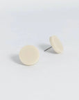 Mingled Trio Set of Studs - 15mm round studs - Ivory, Moss, Olive Gr LUXAMORE  