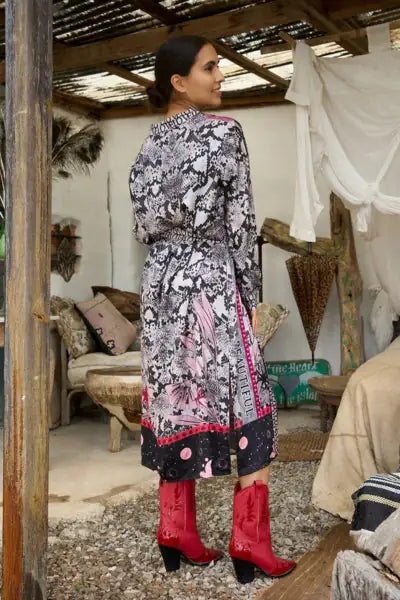 Miss Goodlife Midi Dress Good Energy Made in Italy LUXAMORE  