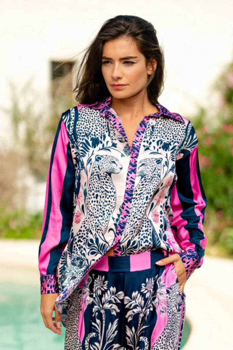 Pre Order Miss Goodlife Freedom Blouse worn by model in natural setting LUXAMORE 