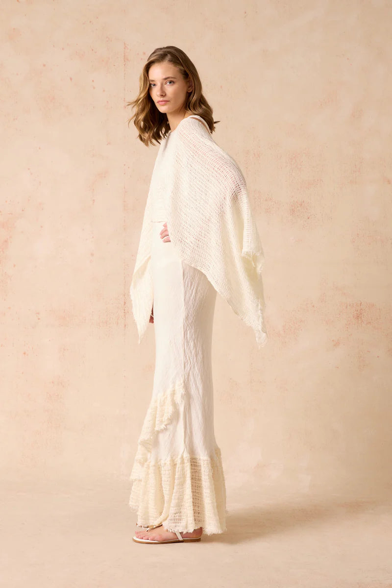 Estilo Emporio Multi Wear Poncho - Giorno Panna