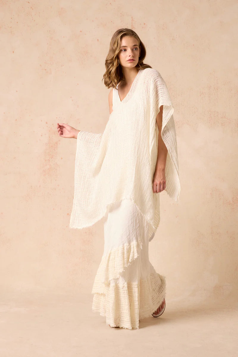 Estilo Emporio Multi Wear Poncho - Giorno Panna