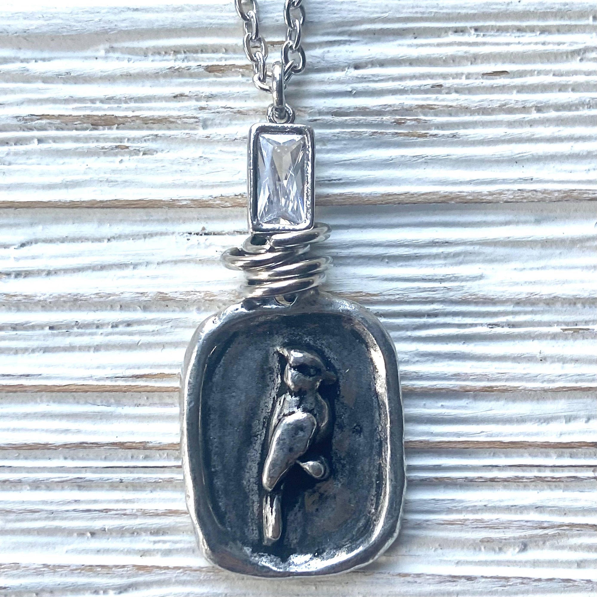 Pre Order Cardinal necklace Memorial jewelry bird lover gift: Gold / 18” worn by model in natural setting LUXAMORE 