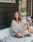 Pre Order La Bottega di Brunella Linen Dress Vestito Fausta Garzata - Natural - LUXAMORE -Dress-La Bottega di Brunella Vestito Fausta Naturale linen dress, designed and handcrafted in Italy. Made by artisans that embodies luxury shop La Bottega di Brunella