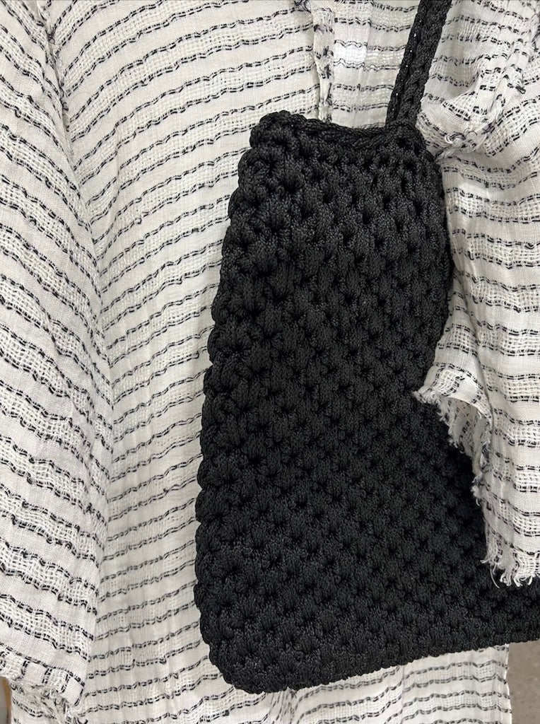CDC Crochet Bag - Black