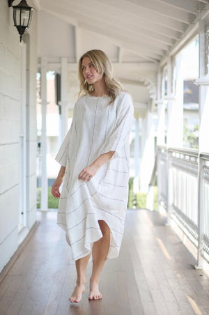 Eadie Lifestyle Carter Malle Linen Dress OSFA