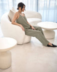 Wide Leg Linen Pant - Pistachio: Pistachio / XL
