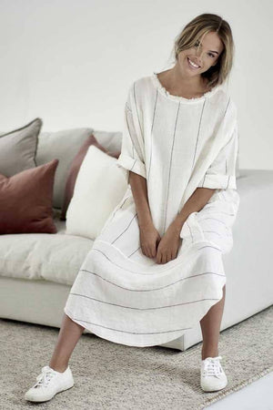 Eadie Lifestyle Carter Malle Linen Dress OSFA