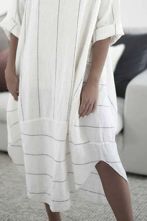 Eadie Lifestyle Carter Malle Linen Dress OSFA