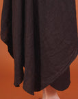 Linen Dress Flowy Maxi Made in Italy - Black - One size