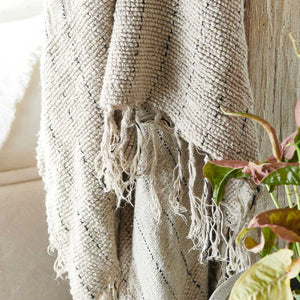 Eadie Lifestyle Mayla Linen Throw Natural