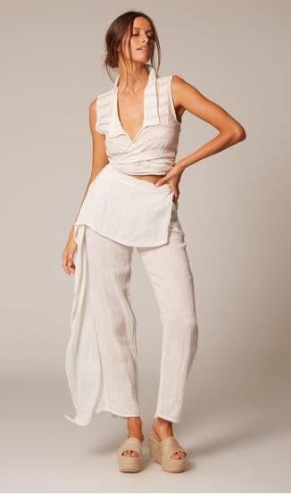 Estilo Emporio Coco Pant - LUXAMORE -Pants-Estilo Emporio Coco Pant Effortlessly chic and versatile is an essential designed to embody the relaxed elegance of European style.  Shop Estilo Emporio Pants.