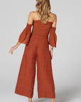 Estilo Emporio Tropez Pant - Rust - LUXAMORE -Pants-Estilo Emporio Tropez Pant is a low maintenance design with a luxe feel featuring a slight cropped flared silhouette. Shop Estilo Emporio Pants at Luxamore.