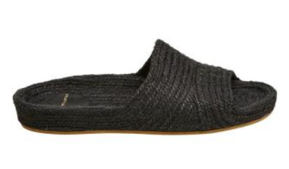 Estilo Emporio Woven Jute Flat Slide - Black last pair size 38 - LUXAMORE -Shoes-Editors Notes This divine range of jute footwear made in Spain and beautifully curated by Estilo Emporio. Fits true to size. 100% Jute and leather sole Black or Natural AVAILABLE NOW ! Style # SH9446A